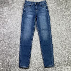 American Eagle Jeans Women’s 2 Blue Curvy Hi-Rise Jegging Dark Wash